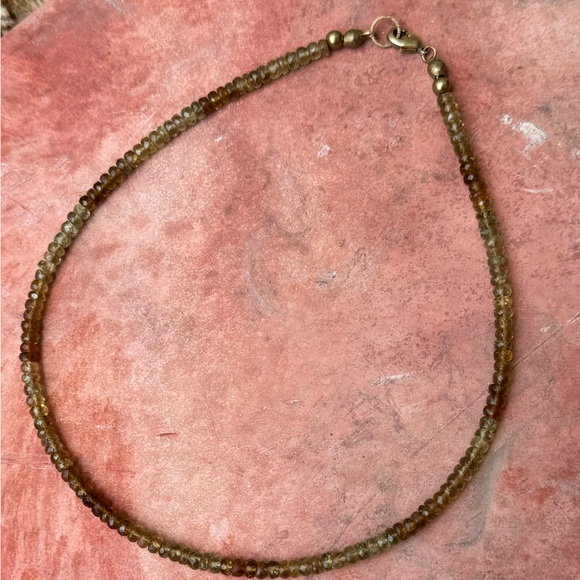 Handmade gradient gemstone green grossular garnet necklace - Picture 12 of 16